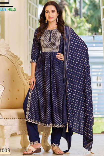 Buy DEKHO ENTERPRISES PRESENTS DARK BLUE KURTI FOR WOMENS Online at Best  Prices in India - JioMart.
