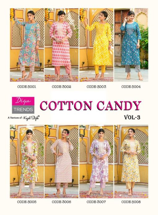 Diya Trends Cotton Candy Vol 3 by Kajal Style Kurti with Pant Catalog 8 Pcs 10 510x692 - Diya Trends Cotton Candy Vol 3 by Kajal Style Kurti with Pant Catalog 8 Pcs