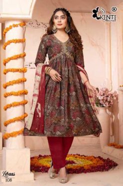 Kinti Libaas Aliya Cut Kurti with Dupatta Bottom Catalog 8 Pcs