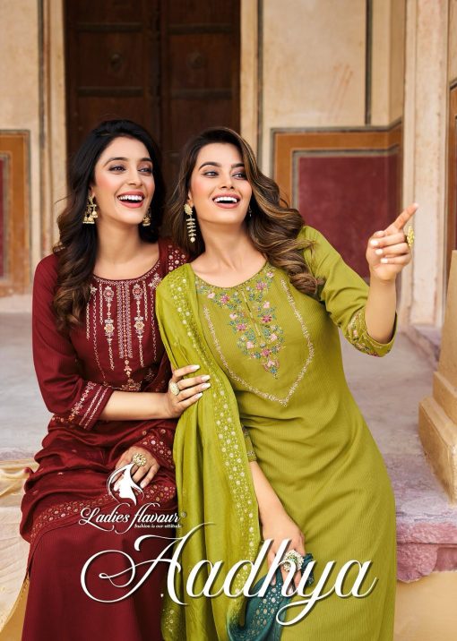 Ladies Flavour Aadhya Kurti with Bottom Dupatta Chinon Catalog 6 Pcs 1 510x716 - Ladies Flavour Aadhya Kurti with Bottom Dupatta Chinon Catalog 6 Pcs