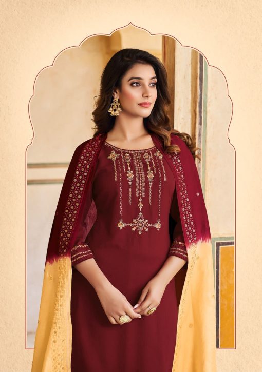 Ladies Flavour Aadhya Kurti with Bottom Dupatta Chinon Catalog 6 Pcs 10 510x725 - Ladies Flavour Aadhya Kurti with Bottom Dupatta Chinon Catalog 6 Pcs