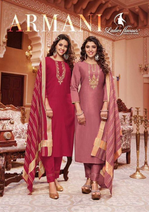 Ladies Flavour Armani Kurti with Bottom Dupatta Rayon Catalog 6 Pcs 1 510x725 - Ladies Flavour Armani Kurti with Bottom Dupatta Rayon Catalog 6 Pcs