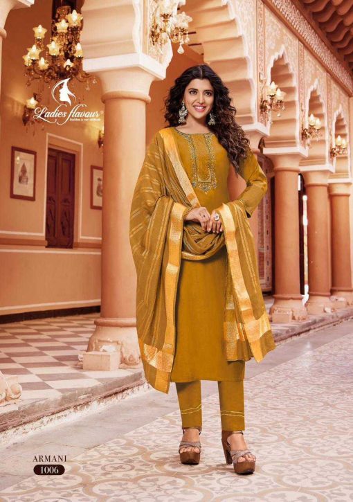 Ladies Flavour Armani Kurti with Bottom Dupatta Rayon Catalog 6 Pcs 14 510x725 - Ladies Flavour Armani Kurti with Bottom Dupatta Rayon Catalog 6 Pcs