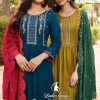 Ladies Flavour Surabhi Vol 2 Kurti with Bottom Dupatta Rayon Catalog 6 Pcs