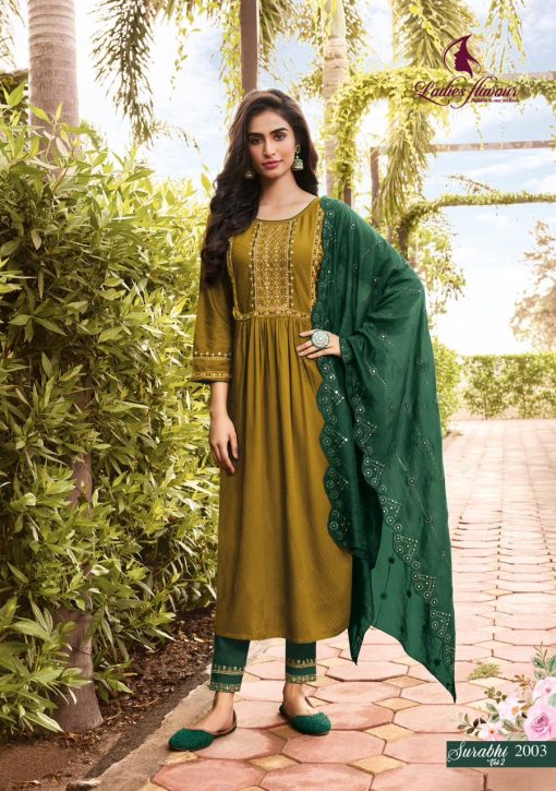 Ladies Flavour Surabhi Vol 2 Kurti with Bottom Dupatta Rayon Catalog 6 Pcs 7 510x725 - Ladies Flavour Surabhi Vol 2 Kurti with Bottom Dupatta Rayon Catalog 6 Pcs