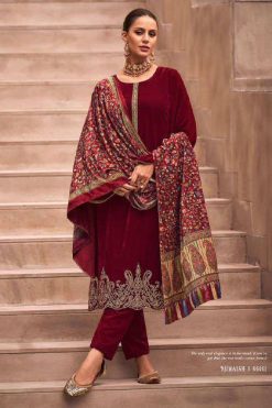 Mumtaz Arts Numaish Velvet Pashmina Salwar Suit Catalog 6 Pcs
