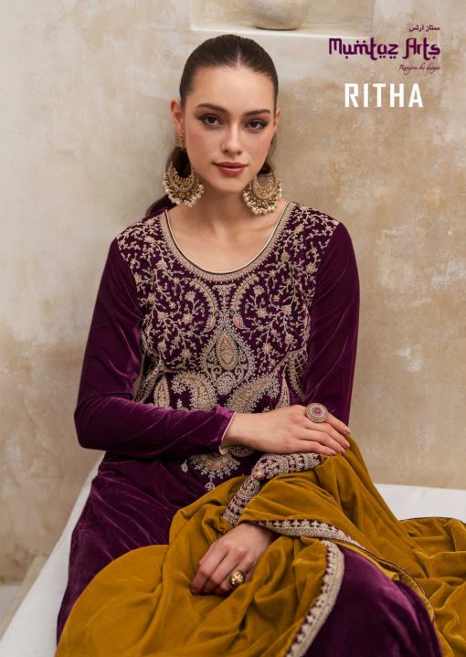 Mumtaz Arts Ritha Velvet Pashmina Salwar Suit Catalog 4 Pcs 1 510x719 - Mumtaz Arts Ritha Velvet Pashmina Salwar Suit Catalog 4 Pcs