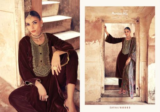 Mumtaz Arts Safaa Velvet Salwar Suit Catalog 4 Pcs 3 510x358 - Mumtaz Arts Safaa Velvet Salwar Suit Catalog 4 Pcs