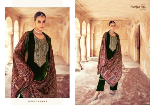 Mumtaz Arts Safaa Velvet Salwar Suit Catalog 4 Pcs 5 510x359 - Mumtaz Arts Safaa Velvet Salwar Suit Catalog 4 Pcs