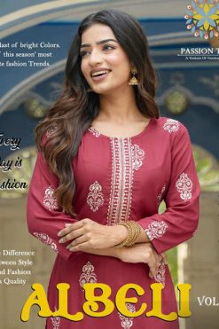 Passion Tree Albeli vol 2 by Kajal Style Wholesale Catalog Rayon