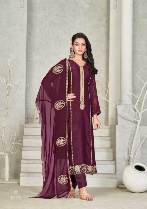 Qasr Nafisa Salwar Suit Catalog 8 Pcs 14 510x725 - Qasr Nafisa Velvet Salwar Suit Catalog 8 Pcs