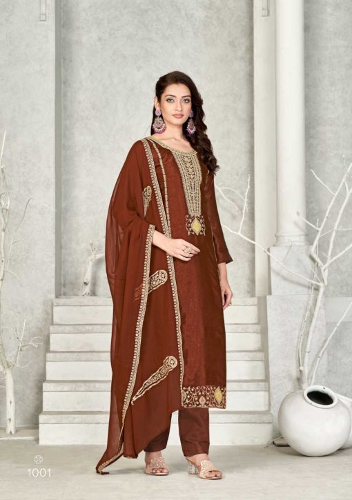 Qasr Nafisa Salwar Suit Catalog 8 Pcs 2 510x725 - Qasr Nafisa Velvet Salwar Suit Catalog 8 Pcs