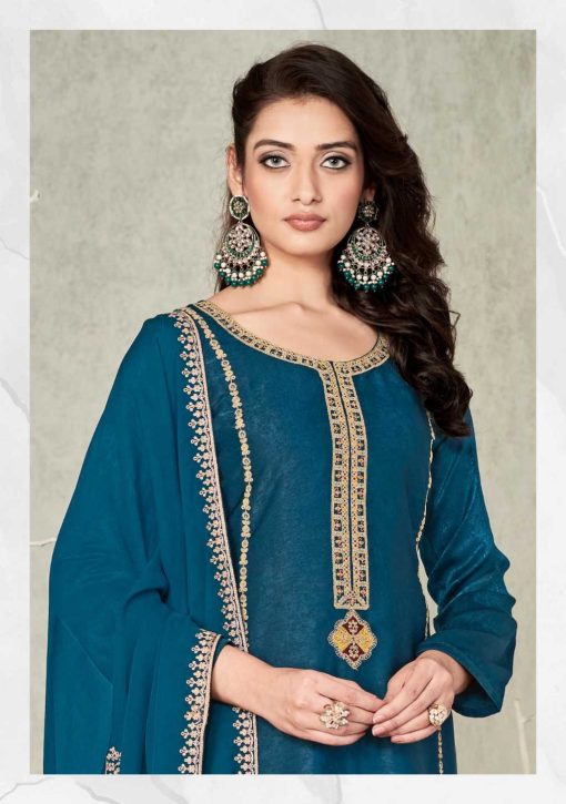 Qasr Nafisa Salwar Suit Catalog 8 Pcs 8 510x725 - Qasr Nafisa Velvet Salwar Suit Catalog 8 Pcs