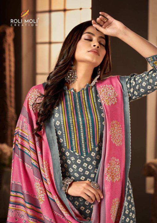 Roli Moli Mehraam Pashmina Salwar Suit Catalog 8 Pcs 7 510x721 - Roli Moli Mehraam Pashmina Salwar Suit Catalog 8 Pcs