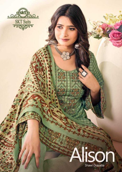 SKT Alison Pashmina Salwar Suit Catalog 8 Pcs 1 510x714 - SKT Alison Pashmina Salwar Suit Catalog 8 Pcs