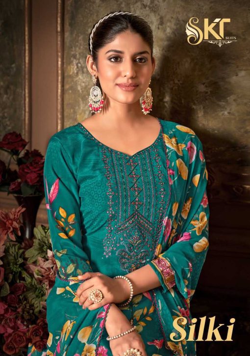 SKT Silki Fancy Salwar Suit Catalog 8 Pcs 3 510x725 - SKT Silki Fancy Salwar Suit Catalog 8 Pcs