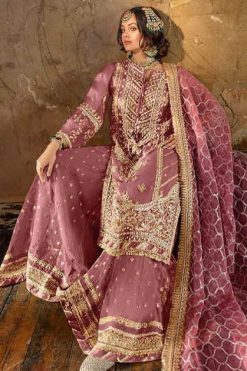 Serene S 123 A-D Organza Salwar Suit Catalog 4 Pcs