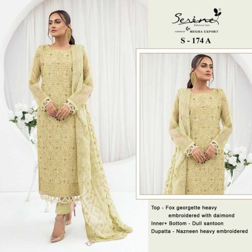 Serene S 174 A D Georgette Salwar Suit Catalog 4 Pcs 1 510x510 - Serene S 174 A-D Georgette Salwar Suit Catalog 4 Pcs