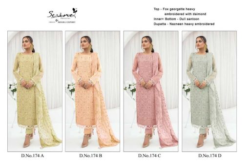 Serene S 174 A D Georgette Salwar Suit Catalog 4 Pcs 13 510x340 - Serene S 174 A-D Georgette Salwar Suit Catalog 4 Pcs