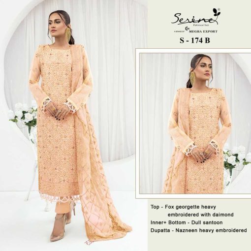 Serene S 174 A D Georgette Salwar Suit Catalog 4 Pcs 2 510x510 - Serene S 174 A-D Georgette Salwar Suit Catalog 4 Pcs