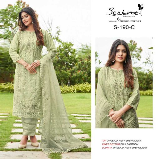 Serene S 190 A D Organza Salwar Suit Catalog 4 Pcs 2 510x510 - Serene S 190 A-D Organza Salwar Suit Catalog 4 Pcs