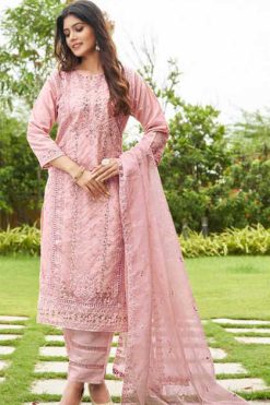 Serene S 190 A-D Organza Salwar Suit Catalog 4 Pcs