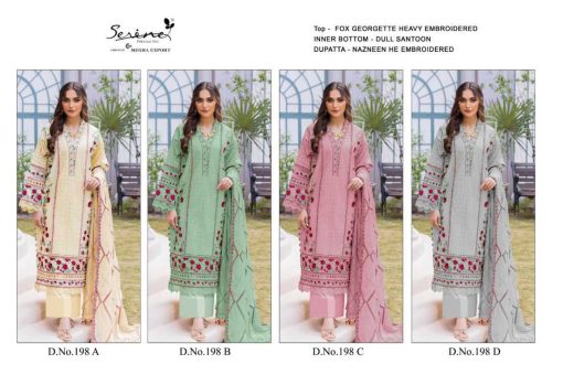 Serene S 198 A D Georgette Salwar Suit Catalog 4 Pcs 13 510x340 - Serene S 198 A-D Georgette Salwar Suit Catalog 4 Pcs