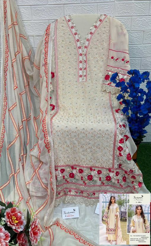 Serene S 198 A D Georgette Salwar Suit Catalog 4 Pcs 5 510x829 - Serene S 198 A-D Georgette Salwar Suit Catalog 4 Pcs