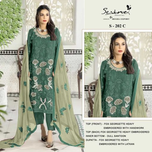 Serene S 202 B E Georgette Salwar Suit Catalog 4 Pcs 2 510x510 - Serene S 202 B-E Georgette Salwar Suit Catalog 4 Pcs