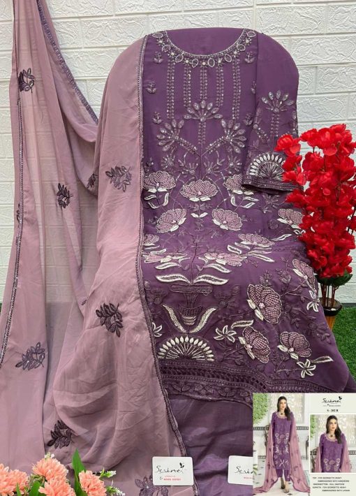 Serene S 202 B E Georgette Salwar Suit Catalog 4 Pcs 5 510x710 - Serene S 202 B-E Georgette Salwar Suit Catalog 4 Pcs