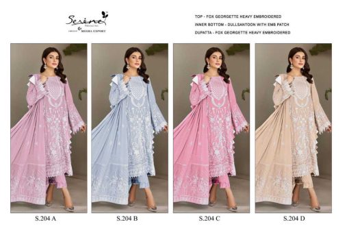 Serene S 204 A D Georgette Salwar Suit Catalog 4 Pcs 13 510x340 - Serene S 204 A-D Georgette Salwar Suit Catalog 4 Pcs
