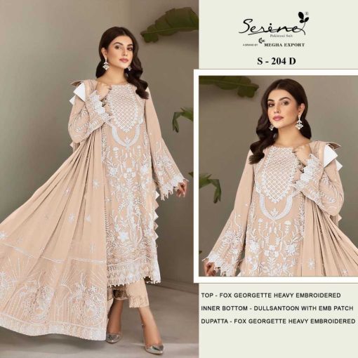 Serene S 204 A D Georgette Salwar Suit Catalog 4 Pcs 4 510x510 - Serene S 204 A-D Georgette Salwar Suit Catalog 4 Pcs