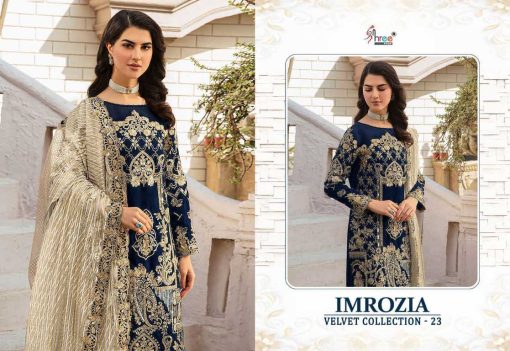 Shree Fabs Imrozia Velvet Collection 23 Salwar Suit Catalog 5 Pcs 10 1 510x351 - Shree Fabs Imrozia Velvet Collection 23 Salwar Suit Catalog 5 Pcs