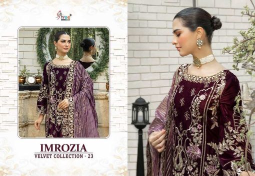 Shree Fabs Imrozia Velvet Collection 23 Salwar Suit Catalog 5 Pcs 2 510x351 - Shree Fabs Imrozia Velvet Collection 23 Salwar Suit Catalog 5 Pcs