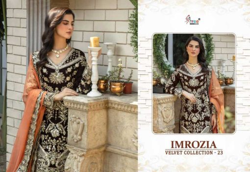 Shree Fabs Imrozia Velvet Collection 23 Salwar Suit Catalog 5 Pcs 4 510x351 - Shree Fabs Imrozia Velvet Collection 23 Salwar Suit Catalog 5 Pcs