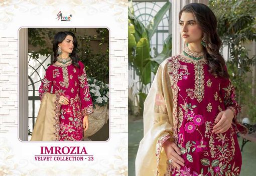 Shree Fabs Imrozia Velvet Collection 23 Salwar Suit Catalog 5 Pcs 7 510x351 - Shree Fabs Imrozia Velvet Collection 23 Salwar Suit Catalog 5 Pcs