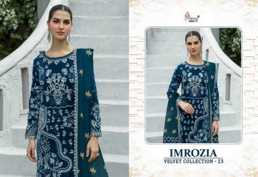 Shree Fabs Imrozia Velvet Collection 23 Salwar Suit Catalog 5 Pcs 9 1 510x351 - Shree Fabs Imrozia Velvet Collection 23 Salwar Suit Catalog 5 Pcs