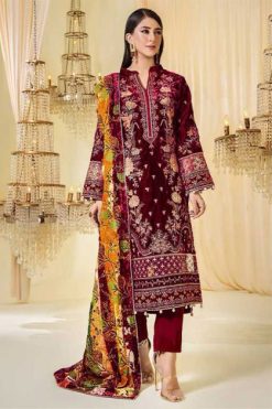 Deepsy Sana Safinaz Velvet Collection Salwar Suit Catalog 6 Pcs
