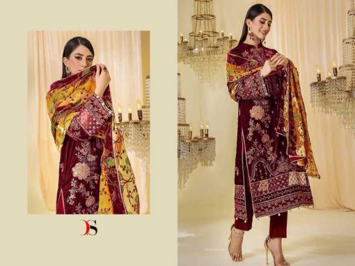 Deepsy Sana Safinaz Velvet Collection Salwar Suit Catalog 6 Pcs 5 510x383 - Deepsy Sana Safinaz Velvet Collection Salwar Suit Catalog 6 Pcs