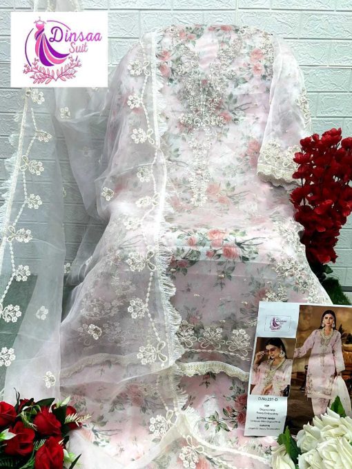 Dinsaa DS 231 A D Organza Salwar Suit Catalog 4 Pcs 6 510x680 - Dinsaa DS 231 A-D Organza Salwar Suit Catalog 4 Pcs