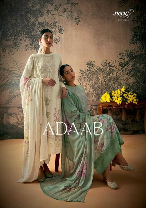 Heer Adaab by Kimora Salwar Suit Catalog 8 Pcs 1 510x725 - Heer Adaab by Kimora Salwar Suit Catalog 8 Pcs