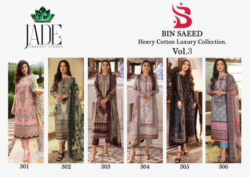 Jade Bin Saeed Heavy Cotton Luxury Collection Vol 3 Salwar Suit Catalog 6 Pcs 17 510x361 - Jade Bin Saeed Heavy Cotton Luxury Collection Vol 3 Salwar Suit Catalog 6 Pcs