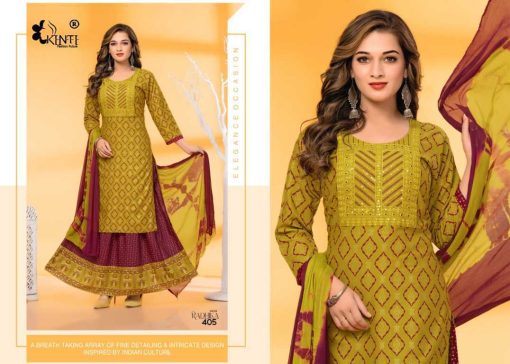 Kinti Radhika Vol 4 Rayon Kurti with Skirt Dupatta Catalog 6 Pcs 3 510x364 - Kinti Radhika Vol 4 Rayon Kurti with Skirt Dupatta Catalog 6 Pcs