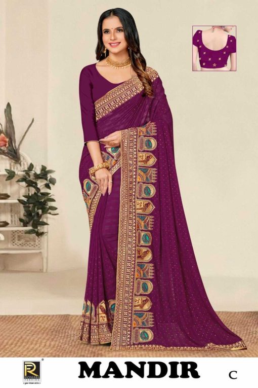 Ranjna Mandir Saree Sari Catalog 4 Pcs 3 510x765 - Ranjna Mandir Saree Sari Catalog 4 Pcs