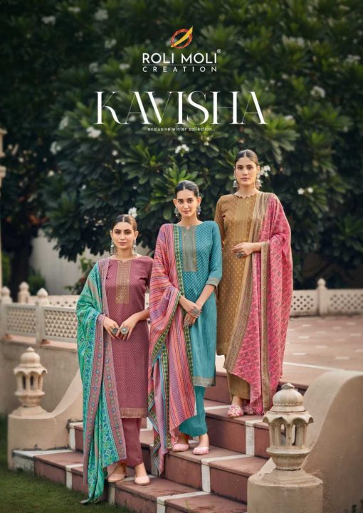 Roli Moli Kavisha Pashmina Salwar Suit Catalog 8 Pcs 1 510x721 - Roli Moli Kavisha Pashmina Salwar Suit Catalog 8 Pcs