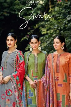 Roli Moli Swara Pashmina Salwar Suit Catalog 8 Pcs