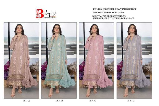 Bilqis B 1 4 Georgette Salwar Suit Catalog 4 Pcs 13 510x340 - Bilqis B 1-4 Georgette Salwar Suit Catalog 4 Pcs