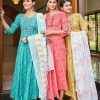 Blue Hills Kohinoor Kurti with Dupatta Rayon Catalog 6 Pcs