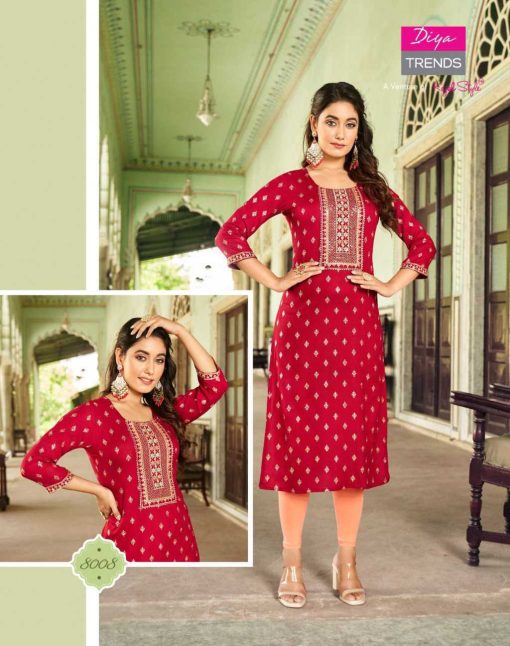 Diya Trends Victoria Vol 8 by Kajal Style Rayon Kurti Catalog 10 Pcs 6 510x646 - Diya Trends Victoria Vol 8 by Kajal Style Rayon Kurti Catalog 10 Pcs