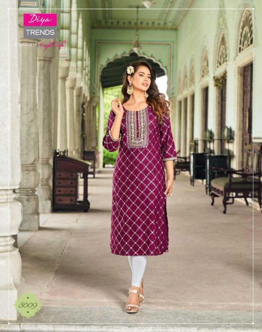 Diya Trends Victoria Vol 8 by Kajal Style Rayon Kurti Catalog 10 Pcs 7 510x646 - Diya Trends Victoria Vol 8 by Kajal Style Rayon Kurti Catalog 10 Pcs